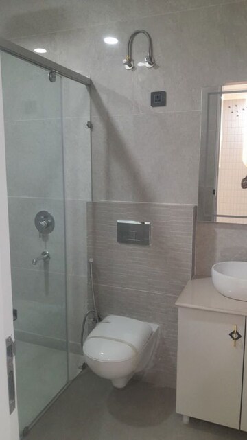 Bathroom in 4 BHK Builder Floor at Shivkripa Orchid Gyan Khand, Gyan Khand I – for Sale