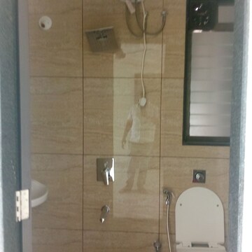 Bathroom in 1 BHK Apartment at Chandak 34 Park Estate, Goregaon West – for Rent