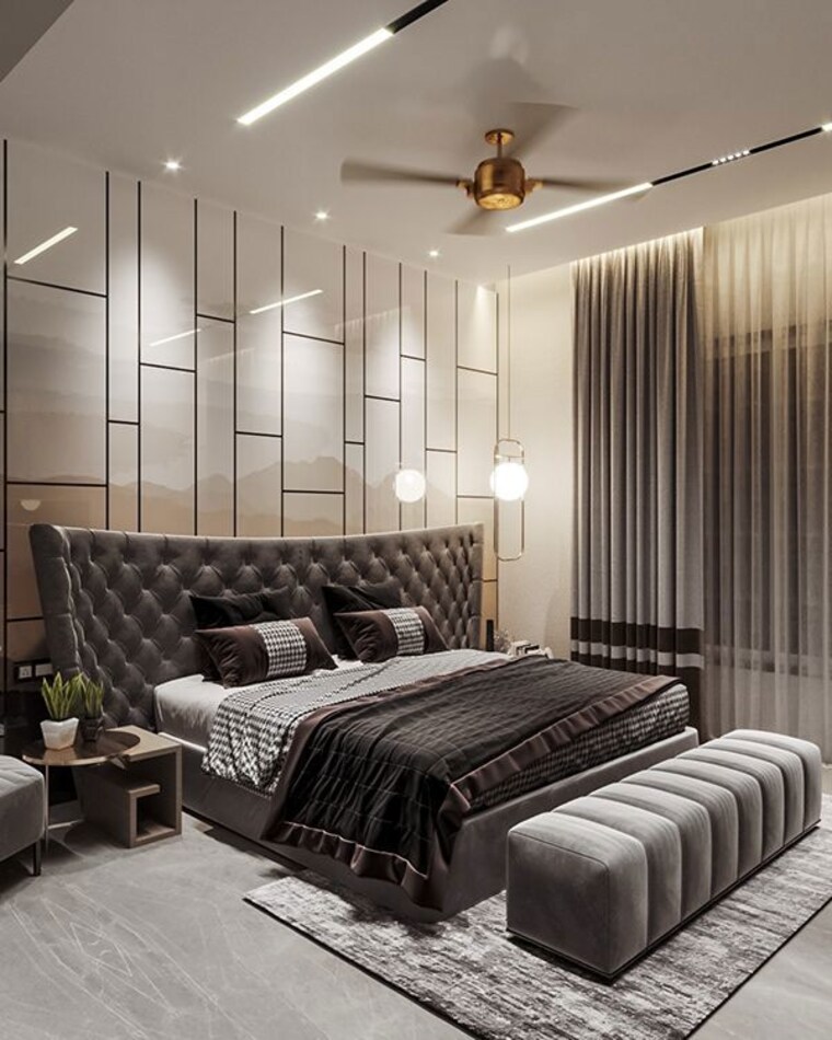 Bedroom, malwa-escon-primera 3 Bedroom 1550 Sq.Ft. Apartment In International Airport Road Zirakpur 10010584