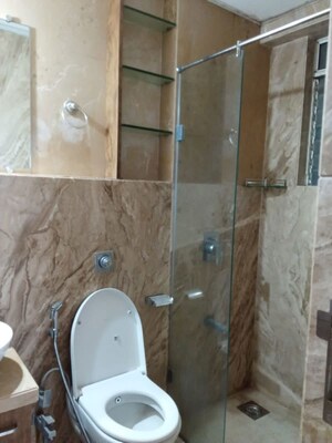 Bathroom in 3 BHK Apartment at Dosti Ambrosia, Wadala East – for Rent