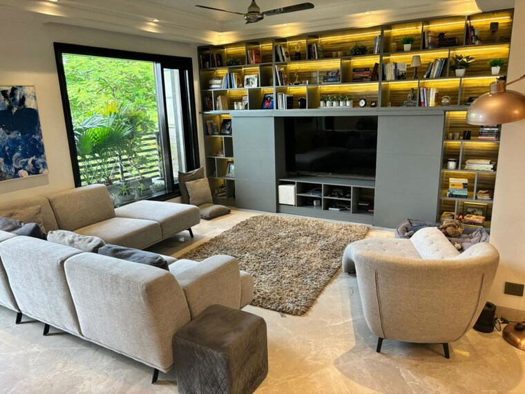 Living Room, safdarjung enclave 3 Bedroom 180 Sq.Yd. Builder Floor In Safdarjung Enclave Delhi 10010737