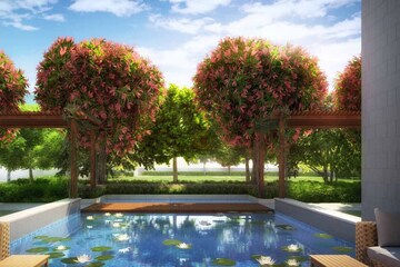 Swimming Pool in 2 BHK Apartment at Marathon Monte South, Byculla West – for Sale