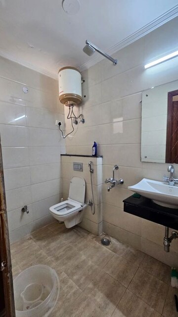 Bathroom in 2 BHK Builder Floor at Saket – for Rent