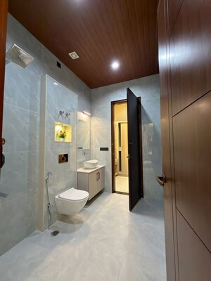 Bathroom in 3 BHK Apartment at Affinity Greens, International Airport Road – for Rent