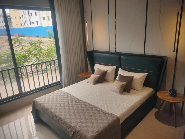 Bedroom, sankla-east-world 3 Bedroom 1333 Sq.Ft. Apartment In Shewalwadi Pune 10010931