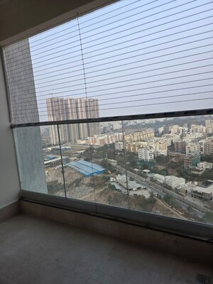 Balcony in 3 BHK Apartment at Aurobindo The Regent, Kondapur – for Rent