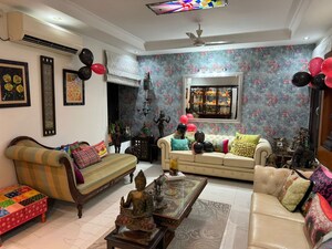 Living Room in 3 BHK Builder Floor at Vasant Kunj – for Rent