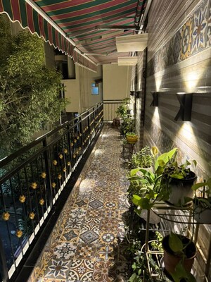 Balcony in 3 BHK Builder Floor at Vasant Kunj – for Rent