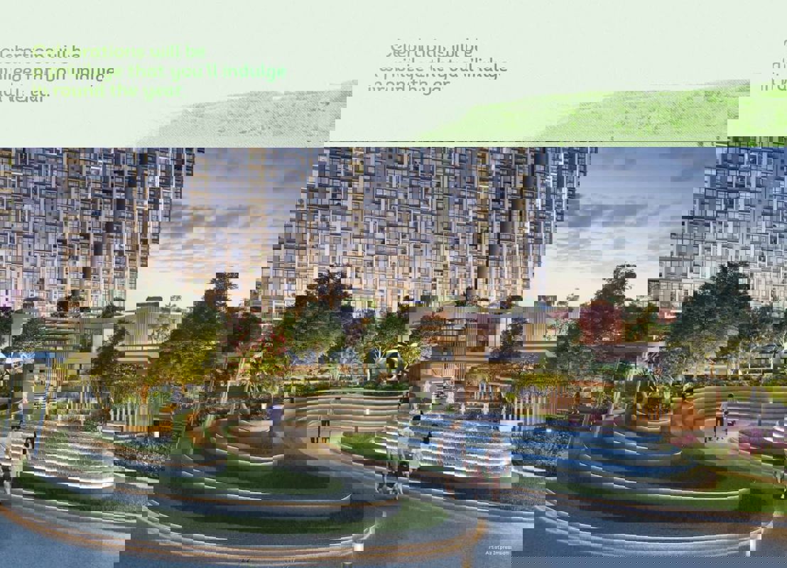 4 BHK + Pooja Room,Study Room,Store Room 1395 Sq.Ft. Apartment in Dosti Greenscape