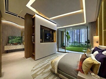 Living Room in 2 BHK Apartment at Merx Icon, Jacob Circle – for Sale