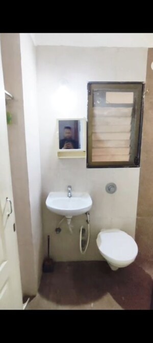 Bathroom in 2 BHK Apartment at Shree Satya Shankar Residency, Manpada – for Rent
