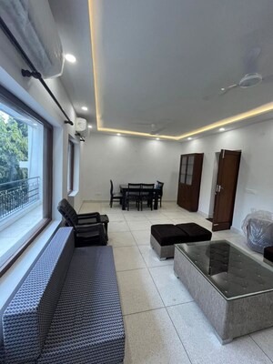 Living Room in 3 BHK Apartment at Greater Kailash I – for Rent