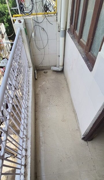 Balcony in 2 BHK Builder Floor at East Of Kailash – for Rent