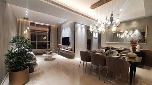 Living Room in 2 BHK Apartment at Marathon Monte South, Byculla West – for Sale