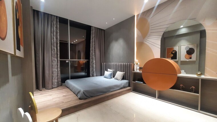 Bedroom, marathon-monte-south 2 Bedroom 879 Sq.Ft. Apartment In Byculla West Mumbai 10011107