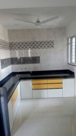 Kitchen in 3 BHK Apartment at Rachana Beverly Hills, Baner – for Rent