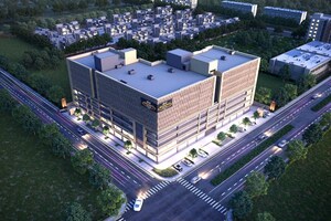 Balcony in  Office Space at Avirat Silver Radiance 2, Science City – for Rent