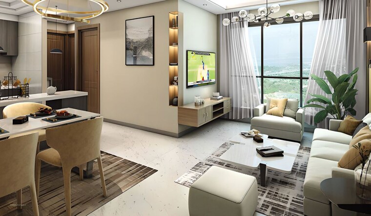 Living Room, ruparel-vivanza 3 Bedroom 1190 Sq.Ft. Apartment In Byculla Mumbai 10011355