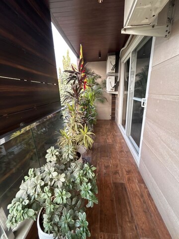 Balcony in 4 BHK Builder Floor at Sushant Lok I – for Sale