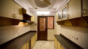 Kitchen in 2 BHK Builder Floor at Saket – for Rent