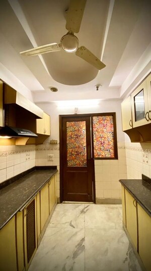 Kitchen in 2 BHK Builder Floor at Saket – for Rent