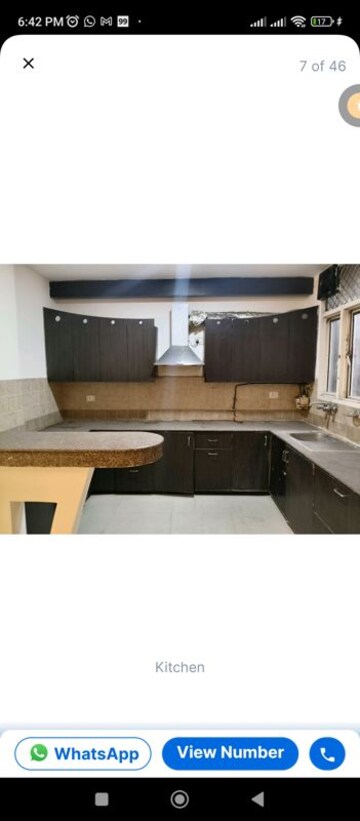 Kitchen in 3 BHK Apartment at Supertech Emerald Court, Sector 93a – for Rent