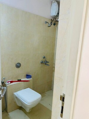 Bathroom in 3 BHK Apartment at Puranik Rumah Bali, Ghodbunder Road – for Rent