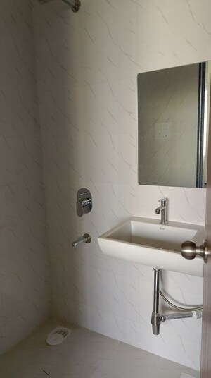Bathroom in 3 BHK Apartment at Dosti Blossom, Wadala East – for Rent