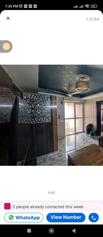 Living Room in 2 BHK Apartment at Jaypee Greens Kosmos, Sector 134 – for Rent