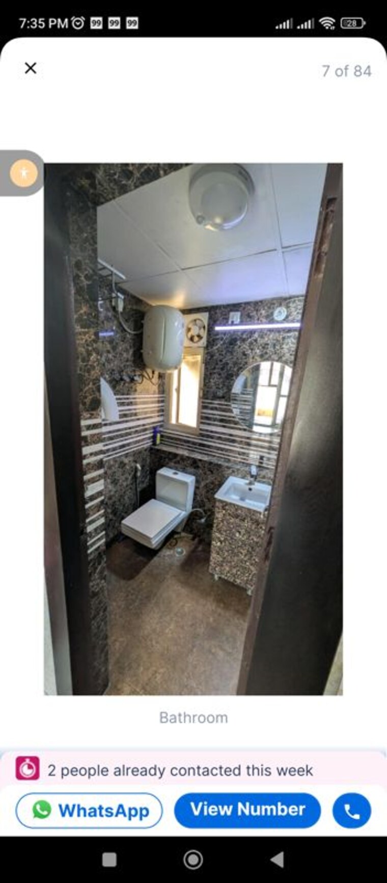 Bathroom, jaypee-greens-kosmos 2 Bedroom 850 Sq.Ft. Apartment In Sector 134 Noida 10011541