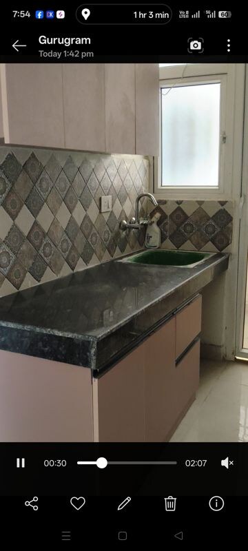 Kitchen in 2 BHK Apartment at Signature Global Prime, Sector 63a – for Rent