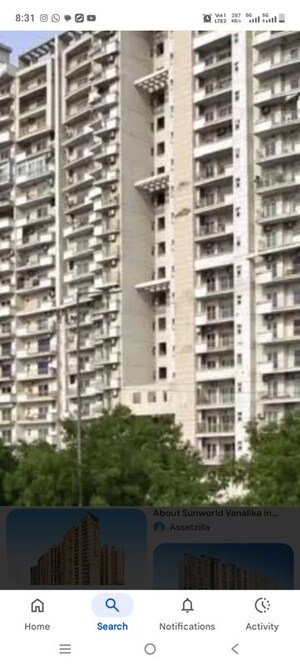 4 BHK Apartment For Rent in Sunworld Vanalika, Sector 107