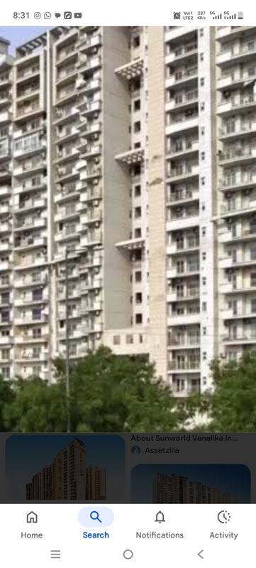 4 BHK + Pooja Room,Servant Room,Study Room Apartment For Rent in Sunworld Vanalika