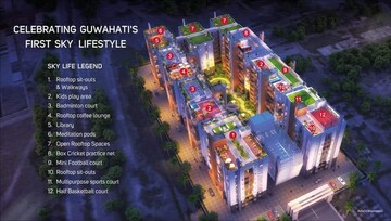 Master Plan in 4 BHK Apartment at Paramount Grande, Sarusajai – for Rent