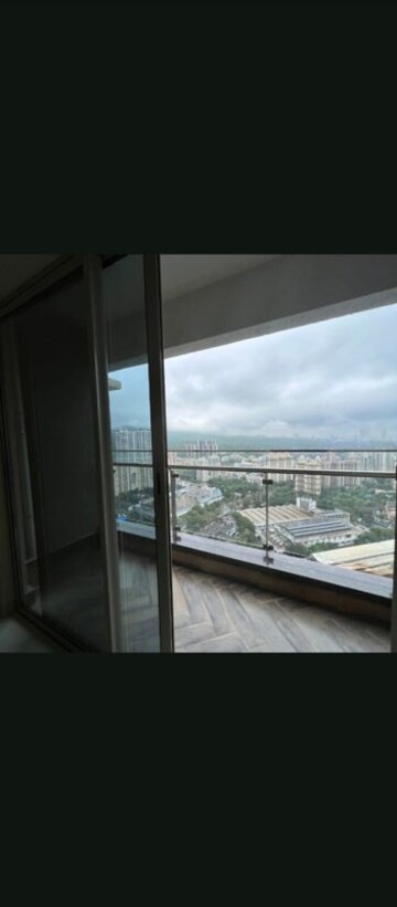 Balcony in 2 BHK Apartment at Rustomjee Alpine, Malad West – for Rent