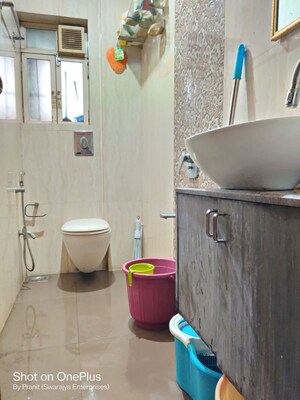 Bathroom in 2 BHK Apartment at Powai Vihar, Powai – for Rent