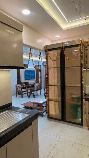 Living Room in 4 BHK Apartment at Rishita Manhattan, Sarsawan – for Rent