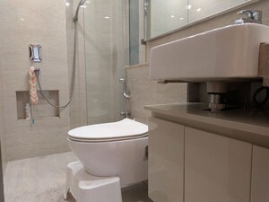 Bathroom in 1 BHK Apartment at Hiranandani Regent Hill, Powai – for Rent