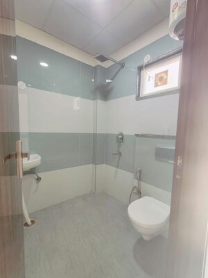Bathroom in 1 RK Builder Floor at Vipul Square, Sushant Lok I – for Rent