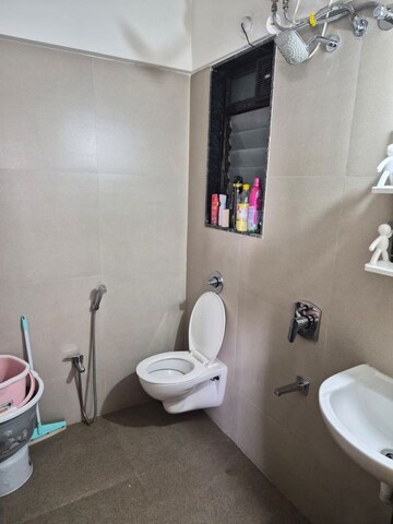 Bathroom in 2 BHK Apartment at Goyal Lakshchandi Heights, Goregaon East – for Sale