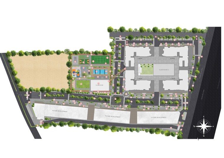 Master Plan, shriram-the-spectrum 3 Bedroom 900 Sq.Ft. Apartment In Undri Pune 10011810