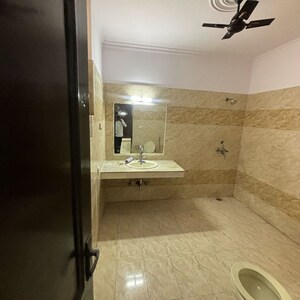 Bathroom in 3 BHK Builder Floor at RWA Apartments Sector 52, Arun Vihar – for Rent