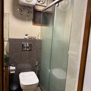 Bathroom in 3 BHK Builder Floor at RWA Apartments Sector 51, Kendriya Vihar – for Rent