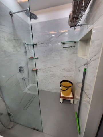 Bathroom in 3 BHK Apartment at Evershine Embassy, Andheri West – for Rent