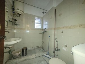 Bathroom in 3 BHK Builder Floor at Panchsheel Enclave – for Rent