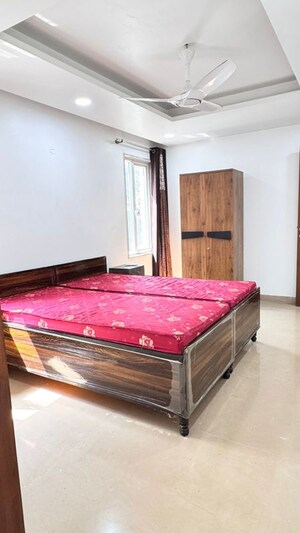 Bedroom in 4 BHK Builder Floor at Sushant Lok I – for Rent