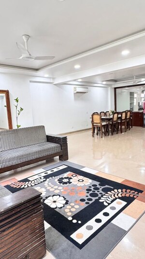 Bedroom in 4 BHK Builder Floor at Sushant Lok I – for Rent