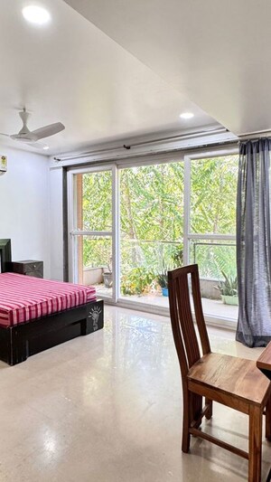 Bedroom in 4 BHK Builder Floor at Sushant Lok I – for Rent
