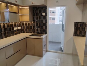 Kitchen in 3 BHK Apartment at Rajapushpa Provincia, Narsingi – for Rent
