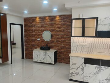 Bathroom in 3 BHK Apartment at Rajapushpa Provincia, Narsingi – for Rent